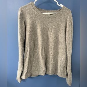 Grey J. Crew Light Cotton and Wool Sweater